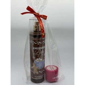 BATH & BODY WORKS Gingerbread Latte Fine Fragrance Mist, Cookie Butter Lip Scrub